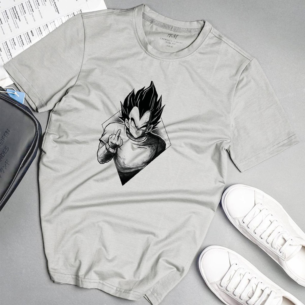 Áo phông nam goku siêu ngầu phong cách unisex màu xám