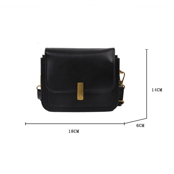 Túi đeo chéo nữ thời trang hàn quốc khóa cài cao cấp, da PU bền đẹp HX131