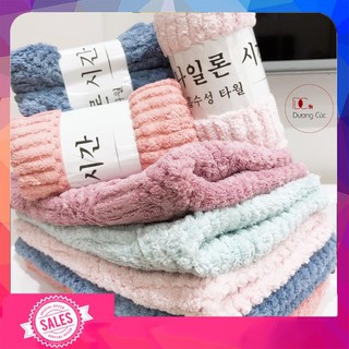 10 khăn mặt lông cừu hàn quốc kháng khuẩn 30*50
