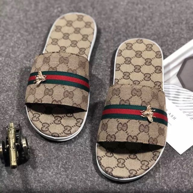 Dép lê da nam ong kẻ nhỏ