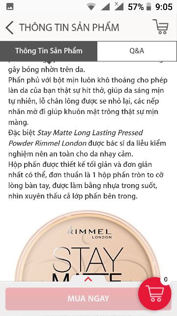 Phấn Stay Matte Anh