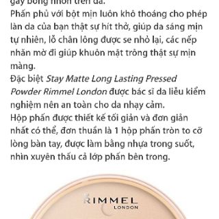 Phấn Stay Matte Anh