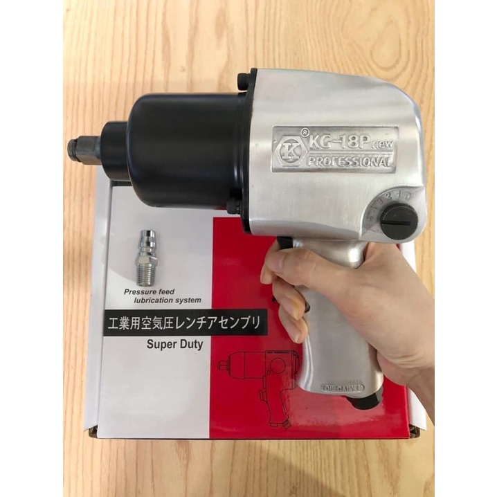 Súng bắn bulong 1/2'' kusaki KG18P, máy siết bulong hơi 2 búa ALONGTOOL