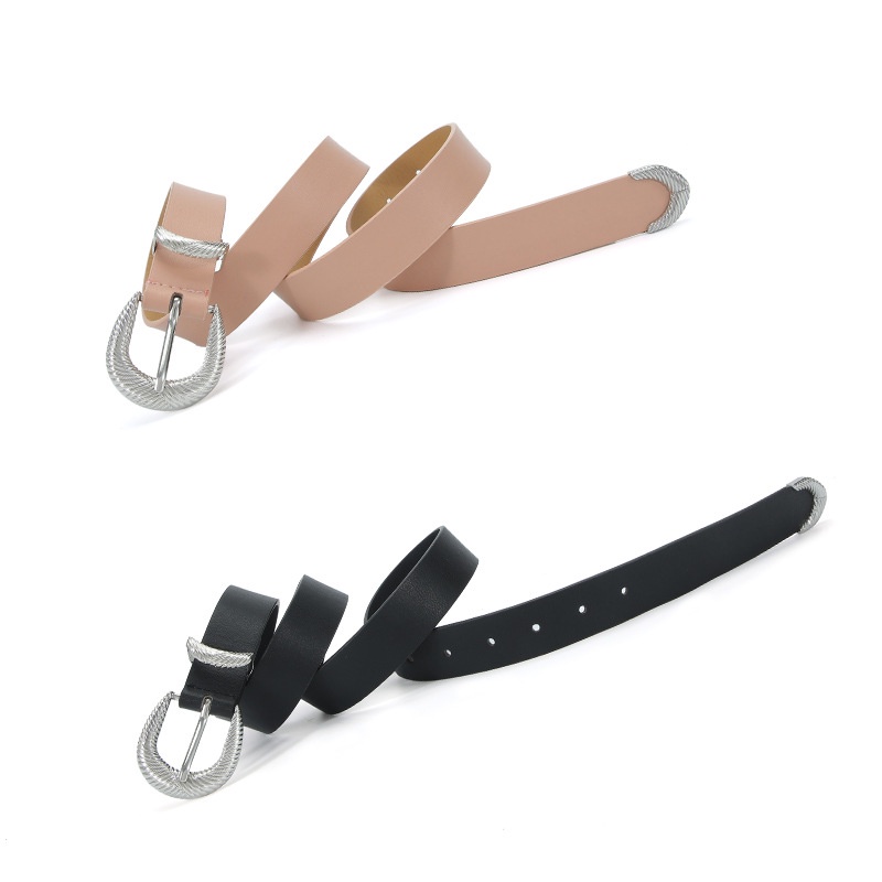 Thắt Lưng Màu Bạc Có Khóa Gài Đơn Giản Thời Trang Cho Nữ