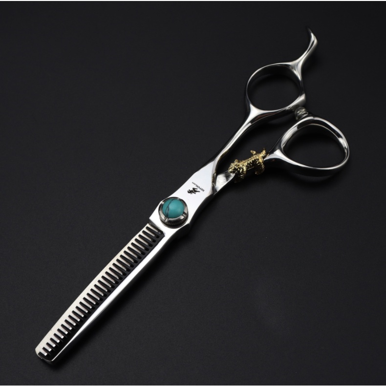 Kéo Cắt Tóc Hai Mặt 20Cm Hình Thanh Kiếm Sau Lưng