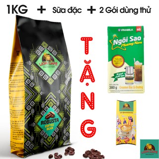 100% có quà - 1kg cà phê rang xay lion cafe - robusta, arabica, moka, culi - rang xay mộc pha máy pha phin - cafe ngon