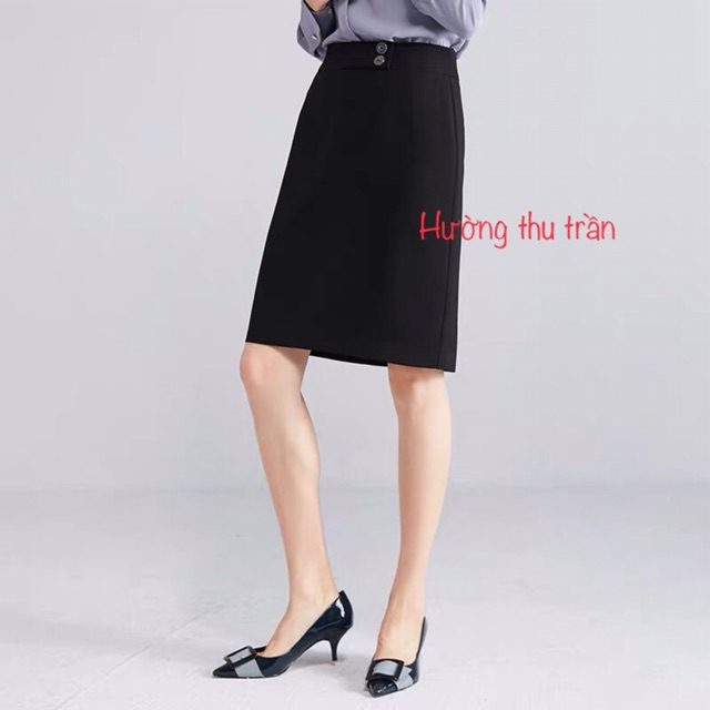 [Mã FAGREEN55 giảm tới 30K đơn 99K] Chân váy công sở phối cúc thời trang | BigBuy360 - bigbuy360.vn