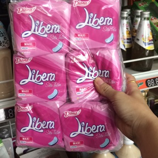 6 gói băng vệ sinh Libera maxi ( dày ) không cánh