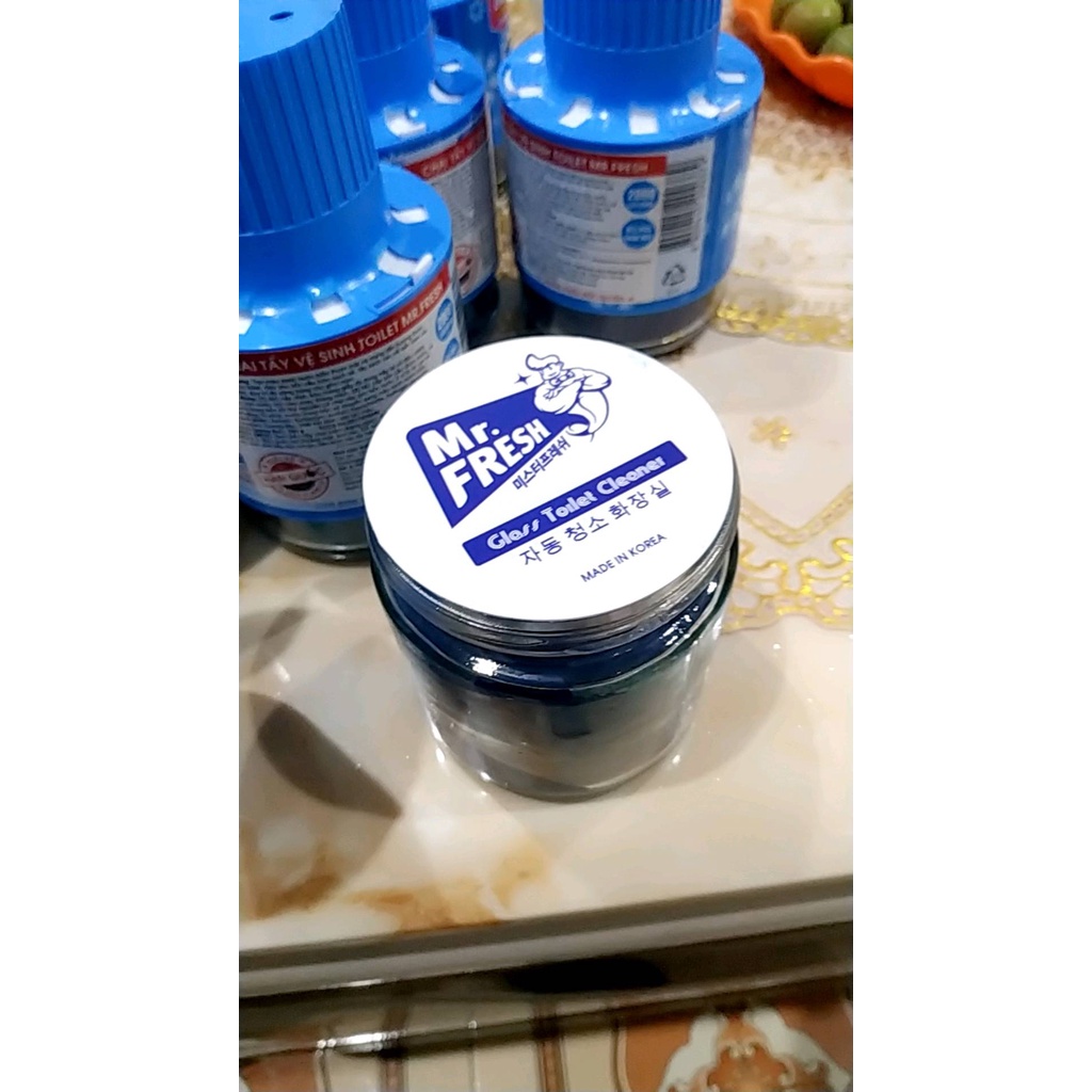 Bộ 10 cốc thả bồn cầu Mr Fresh Nhập khẩu KOREA (Cam kết hàng chính hãng)