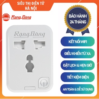 Ổ Cắm Thông Minh Wifi Rạng Đông -  Hẹn Giờ , Bật/Tắt Từ Xa Qua Internet - Dùng App Android/iOS [Bảo Hành2 Năm]