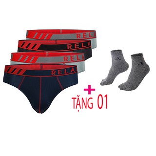 [4 TẶNG 1] Quần lót nam Relax Thun lạnh RLTK016 tặng vớ cotton