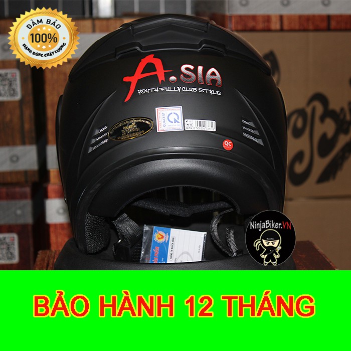 Nón bảo hiểm Asia M168 Chính hãng Tặng Móc khóa xe máy