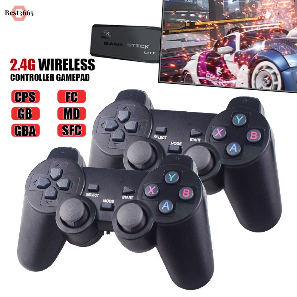 Video Game Consoles 4K 2.4G Wireless 10000 Games 64GB Retro Classic Gaming Gamepads TV Family Controller For PS1/GBA/MD best3665