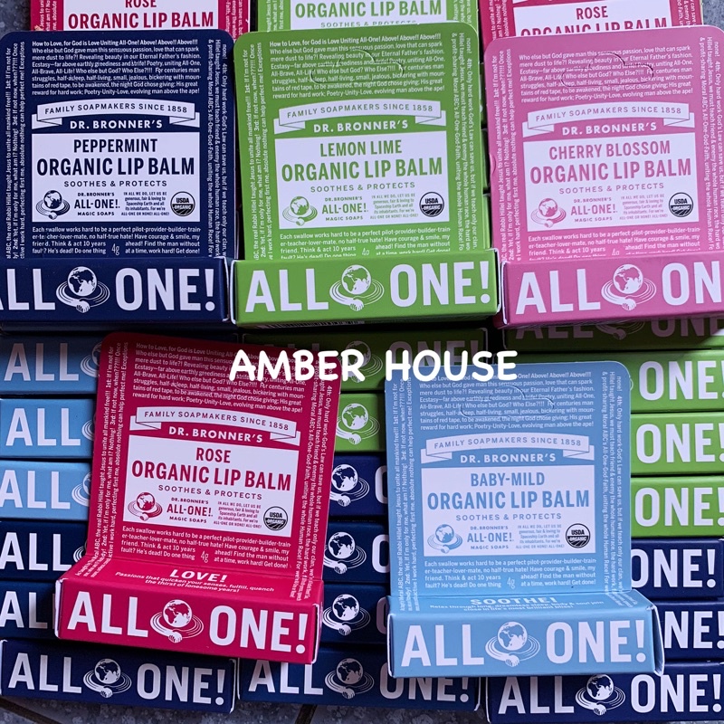 Son dưỡng môi lành tính Dr. Bronner’s Organic Lip Balm