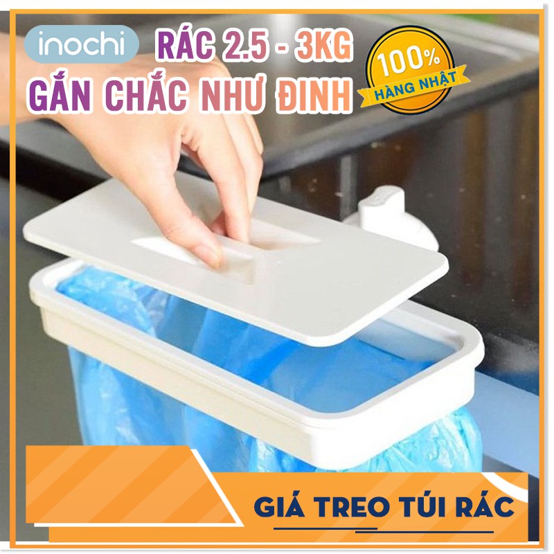 Giá treo túi rác, treo khăn gắn tường dễ dàng bằng nhựa Inochi tiêu chuẩn Nhật