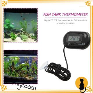 Máy Đo Nhiệt Độ Nước Bể Cá / Hồ Cạn Cho Rùa Màn Hình Lcd Kỹ Thuật Số