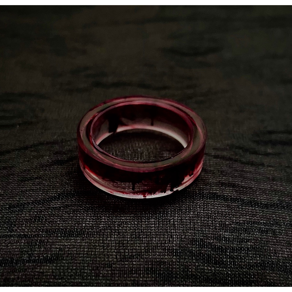 Nhẫn Nam Thời Trang Kuust Màu Bạc Cá Tính Hàn Quốc - Nhẫn Nam Đẹp Chất Liệu mica - Nhẫn Blud Ring