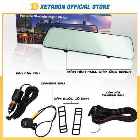 Camera Hành Trình Tràn viền X10 -Full HD 2 cam trước sau Hỗ Trợ Quay Đêm Cực Nét - Bảo Hành 1 Đổi 1 Trong 12 Tháng | BigBuy360 - bigbuy360.vn