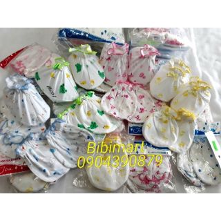 Set 5 túi Bao tay chân Jou chun hình nhí, bao tay chân màu