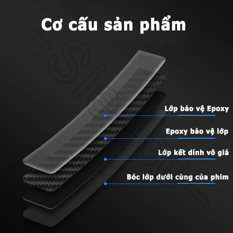 Sieece MiếNg DáN Tay NắM CửA Ô Tô Sợi Carbon MiếNg DáN HõM CửA Ô Tô MiếNg DáN ChốNg Va ĐậP CửA Miếng Dán Bảo Vệ Viền Cửa Dán Xe Cho Subaru Forester Outback XV Impreza WRX STI Levorg BRZ