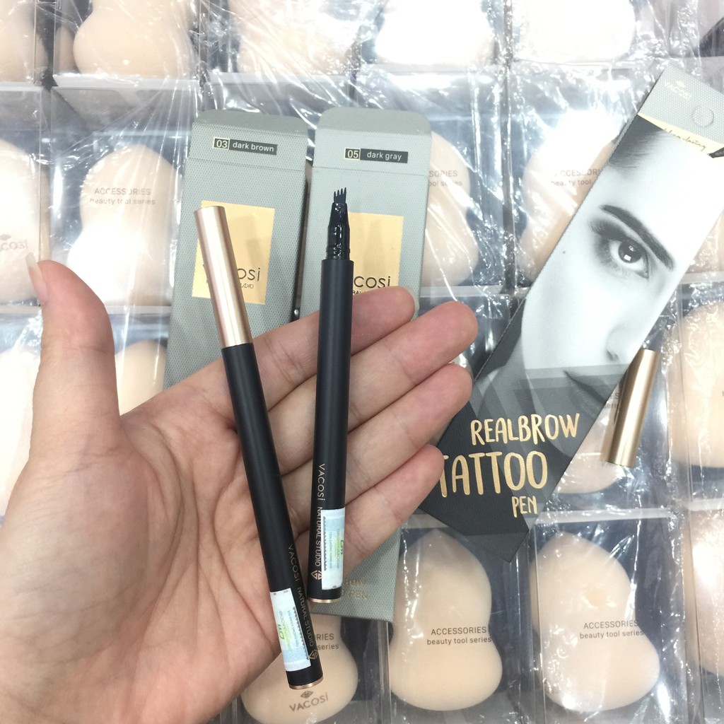 Bút kẻ mày Vacosi Realbrown Tattoo | BigBuy360 - bigbuy360.vn