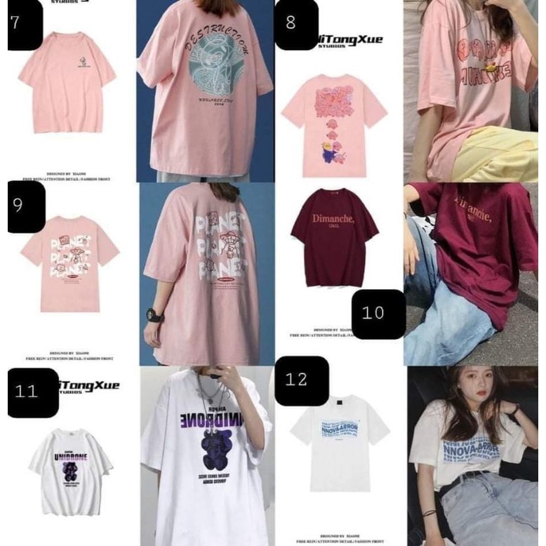 Áo thun tay lỡ form unisex 100%