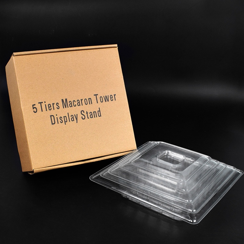 Tháp Đứng 5 / 9 Tầng Trưng Bày Bánh Macaron Bằng Nhựa