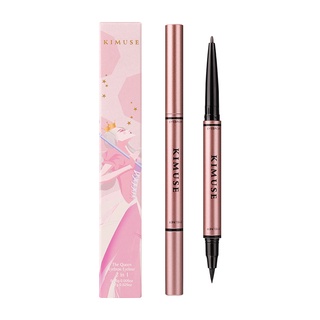 Bút Kẻ Mày Kiêm Kẻ Mắt Kimuse 2 Trong 1 Gồm 4 Màu Tùy Chọn 13g
