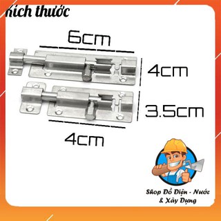Bản lề then chốt gài cửa - chất liệu INOX 100%