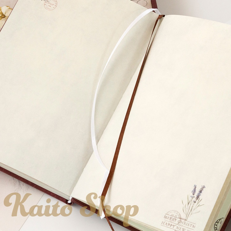 Sổ Tay A5 Phong Cách Retro Cổ Điển -  Sổ Ghi Chép Bìa Cứng 260 Trang -  Bullet Journal Chất Liệu Giấy Pha Kraft