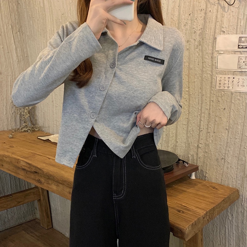 Áo Thun Polo Nữ Dài Tay Vạt Chéo Phối Cúc Thời Trang Sugal TOP NU 051V2