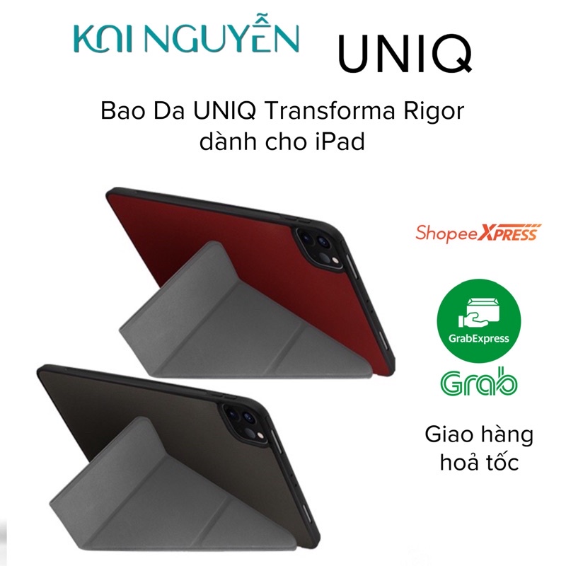 Ốp UNIQ Transforma Rigor dành cho Ipad Pro 11 (2019-2021) và Ipad Air 4 10.9 (2020)Có Khe Cắm Bút