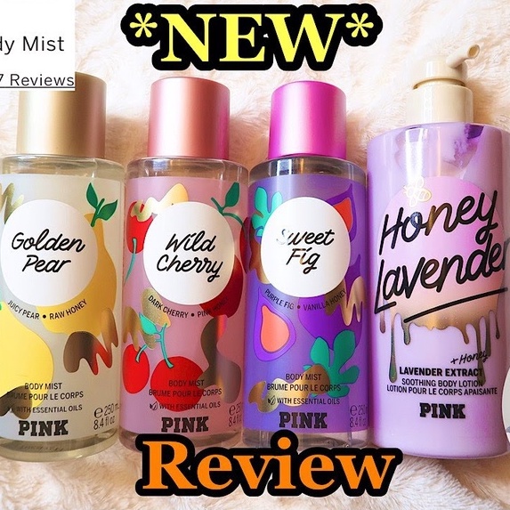 Xịt thơm Body Mist Victoria’s Secret | Golden Pear | Wild Cherry | Sweet Fig 250ML ___yslrose.perfume ___yuristore.sg