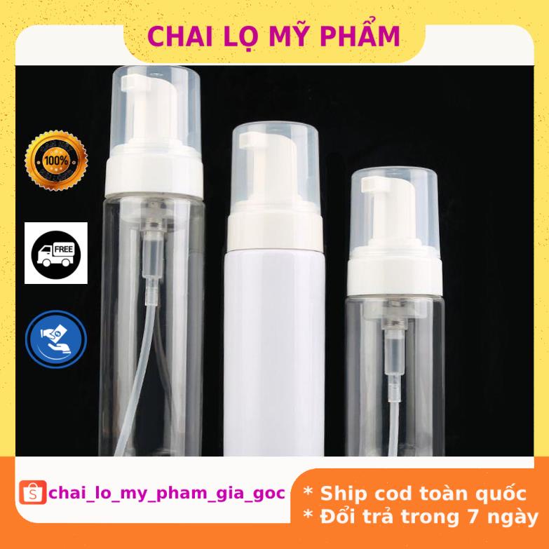 Chai Chiết Mĩ Phẩm ❤ GIÁ TỐT NHẤT ❤ Chai xịt giọt tạo bọt 30ml,50ml,100ml,150ml đựng sữa rửa mặt, sữa tắm .