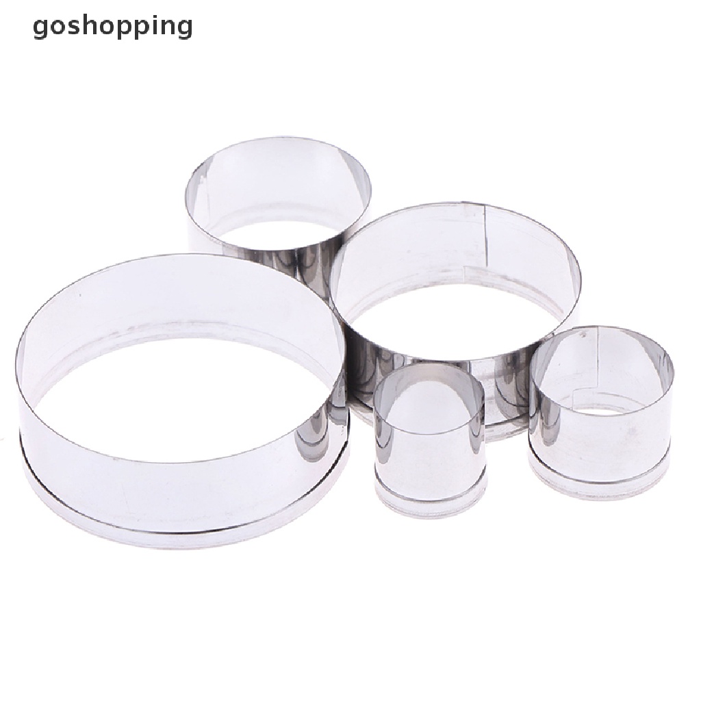 Bộ 5 Khuôn Cắt Đất Sét Tròn Bằng Gốm Polymer DIY