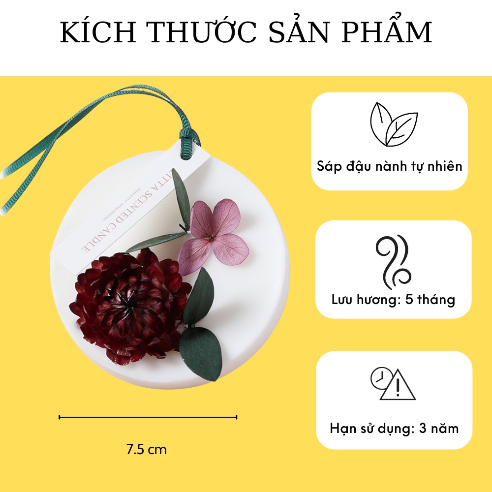 Sáp thơm phòng CHILLAX hình tròn hương thơm dịu nhẹ khử mùi trong nhà, không gian làm việc, tủ quần áo, làm quà tặng