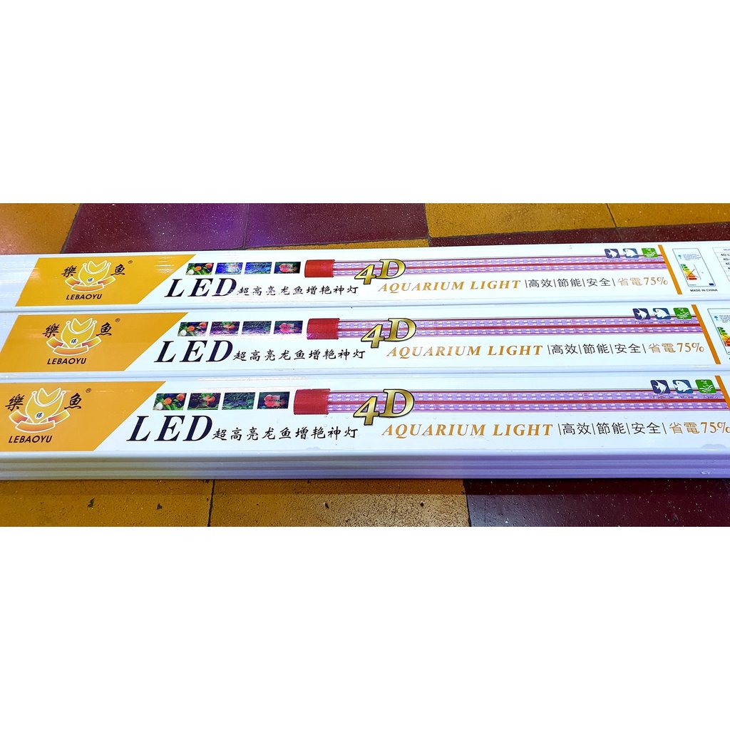 Đèn Led LeBaoyu T10 Plus 4 Hàng Bóng - Đèn Cá Rồng Không Làm Nhiễm Màu Nước