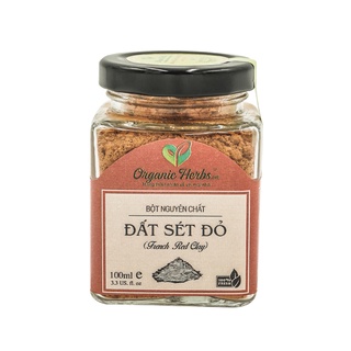 Bột Đất Sét Đỏ Nguyên Chất 100% Organic Herbs (Spain Red Clay)