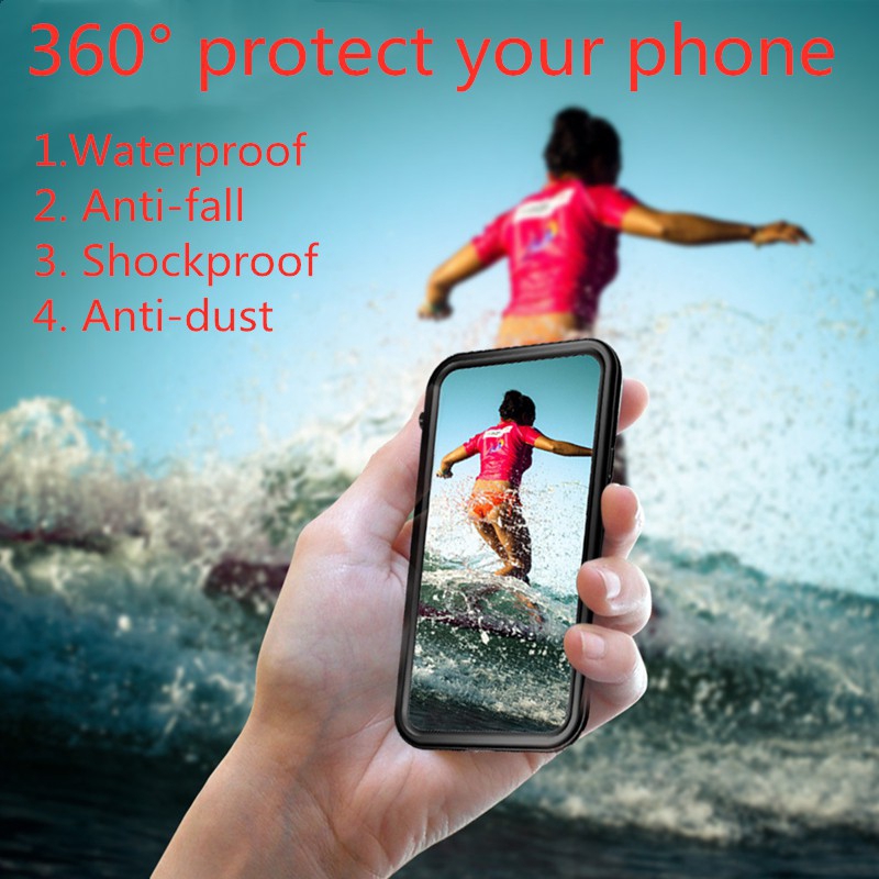 ỐpIphone High Quality Iphone 11 Pro Max Protective Case PC + Silicone Waterproof Case, Suitable for I6 / 6S / 7/8 Plus / X