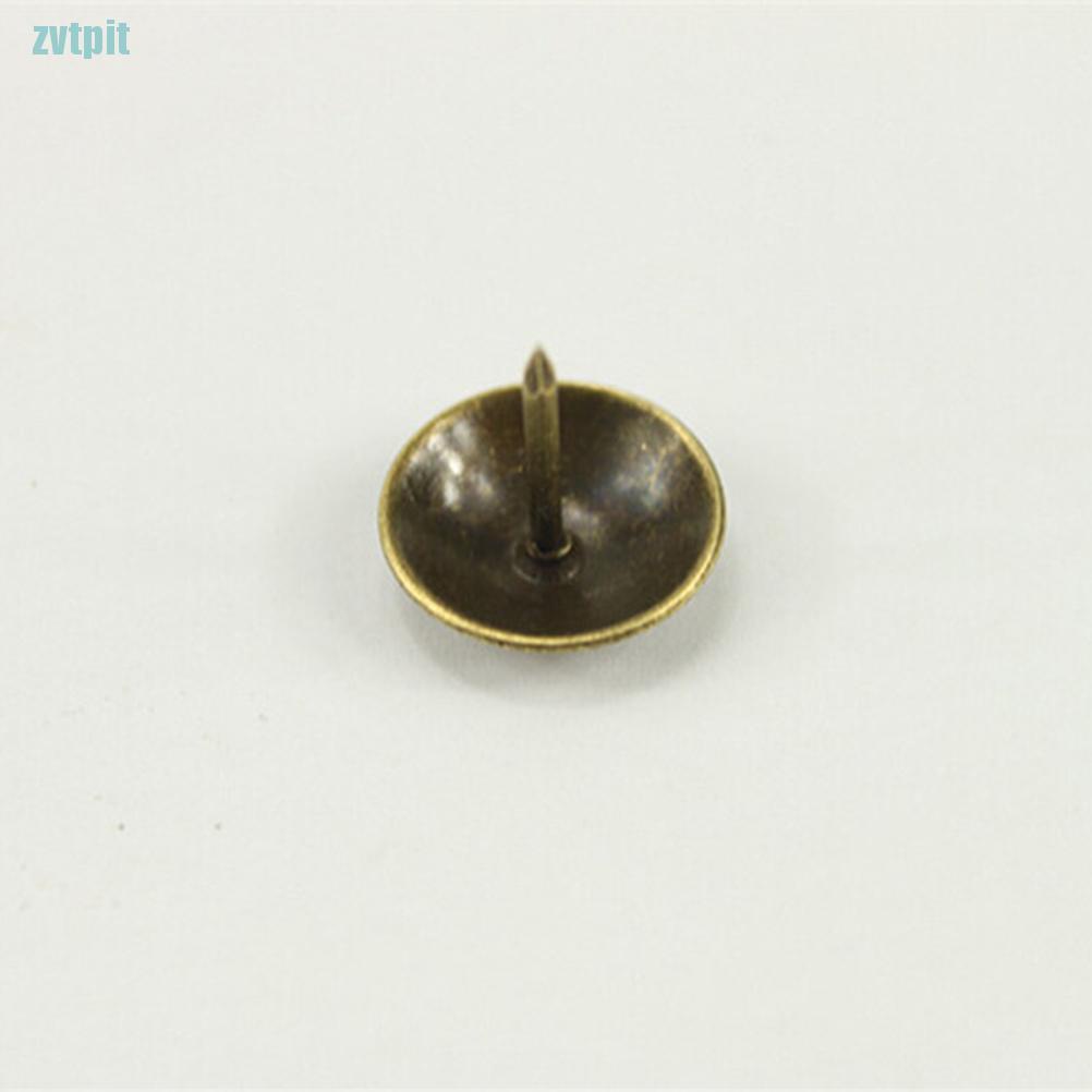 [ZVT] 100pcs/pack Vintage Upy Nails Bronze Metal Tags Furniture Sofa Shoe Door Decorative Tack Stud,  PT