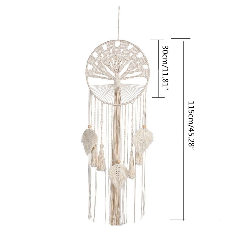 Vòng Bắt Giấc Mơ Dây Thừng Cotton Handmade Sáng Tạo