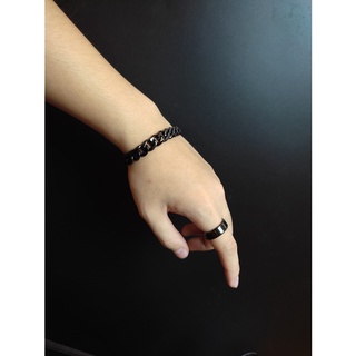 Nhẫn Titan Basic trơn Đen - Mẫu N-32 - SUN ACCESSORIES