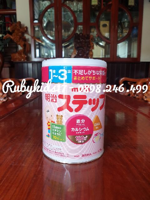 Sữa bột Meiji 1 -3 nội địa nhật 800g date 2021