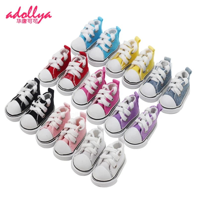Đôi Giày Vải Canvas 5cm Cho Búp Bê Tỉ Lệ 1/6