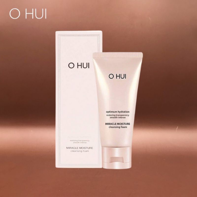 Sửa Rửa Mặt Dưỡng Ẩm làm sáng da loại bỏ bụi bẩn tế bào sừng già OHUI Miracle Cleansing Foam