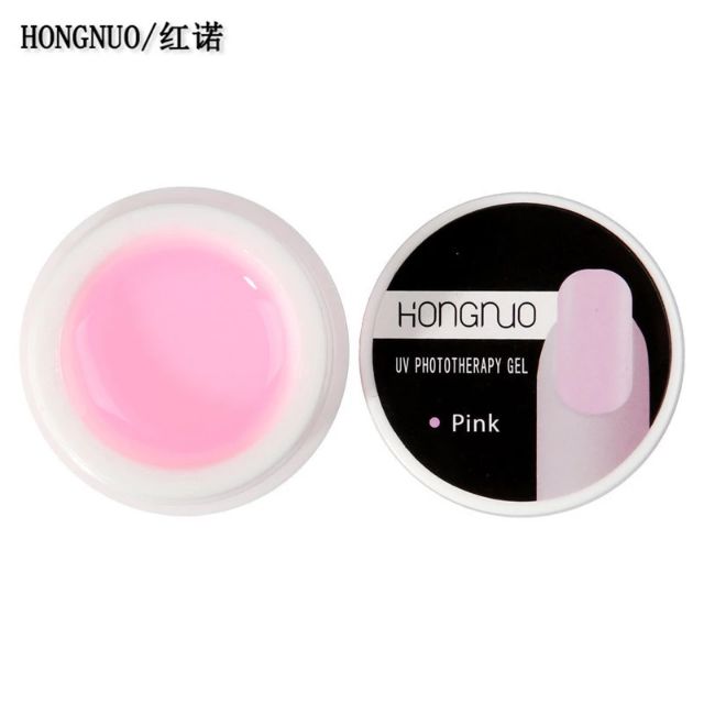 Gel đắp móng uv hiệu hongnuo chất lượng cực tốt đắp móng cực thích có 3 màu trắng hồng trong
