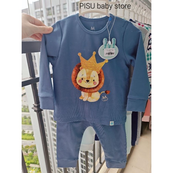 Lil little love - Bộ dài tay vải nỉ co giãn 4 chiều cho bé 9m-4y