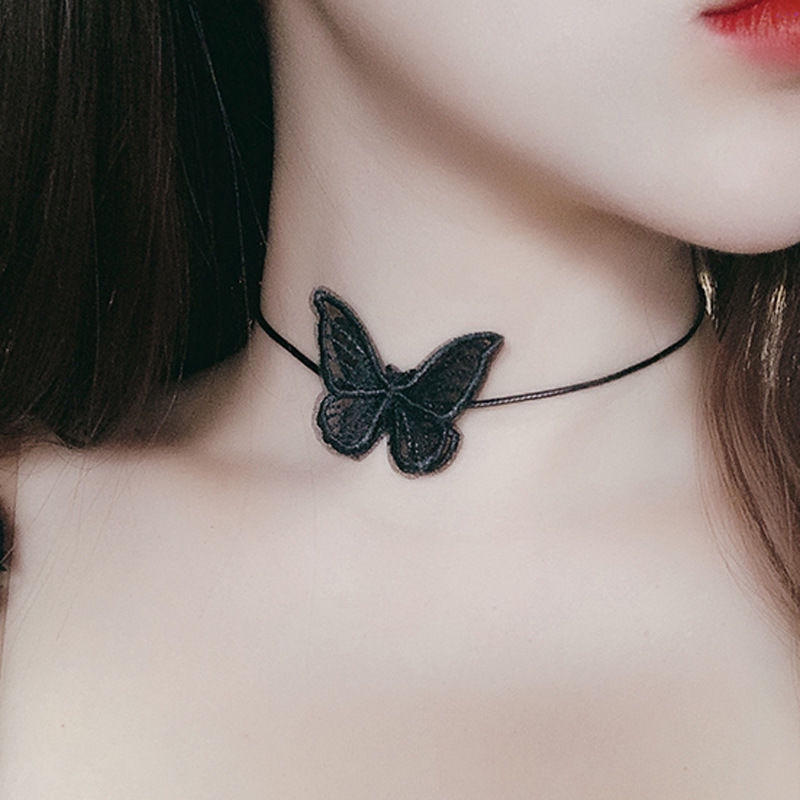 Vòng Cổ Choker Ren Mặt Bướm | BigBuy360 - bigbuy360.vn