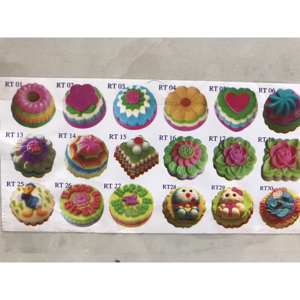 Khuôn nhựa rau cau trung thu 10cm - VT