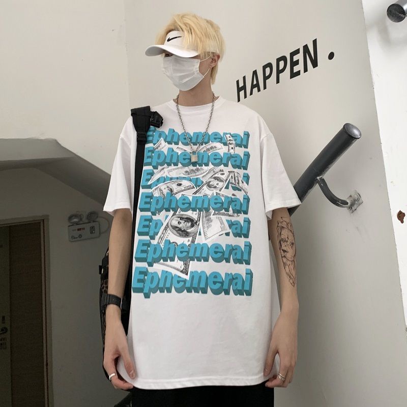 Áo thun tay lỡ unisex, áo phông form rộng Chữ cái 3D | BigBuy360 - bigbuy360.vn